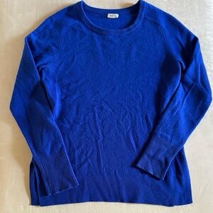 Halogen Royal Blue Cashmere Crewneck